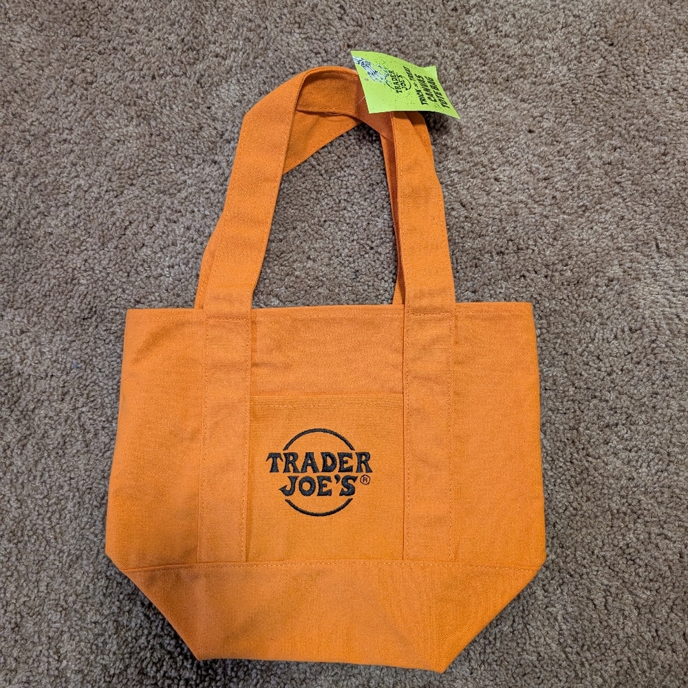 Trader Joe's Mini Canvas Tote- Halloween